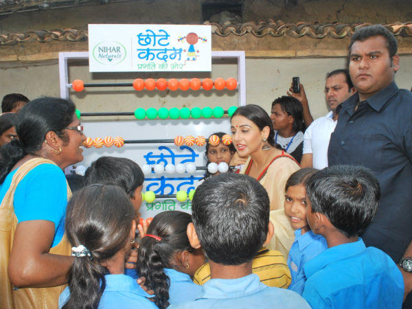 Vidya taking a small step by teaching the kids abacus