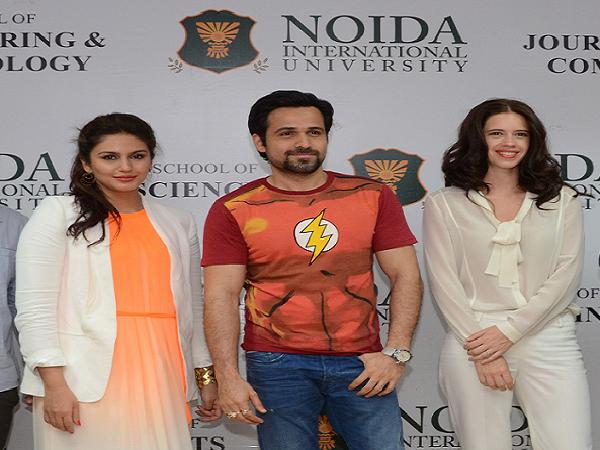 Huma Qureshi, Emraan Hashmi and Kalki Koechlin @ Noida International University