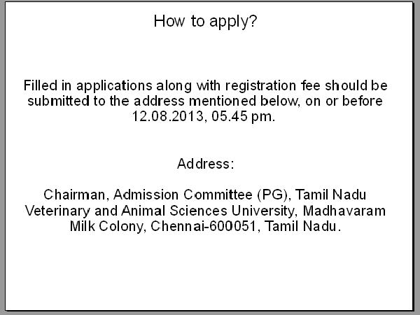 How to apply for admissions