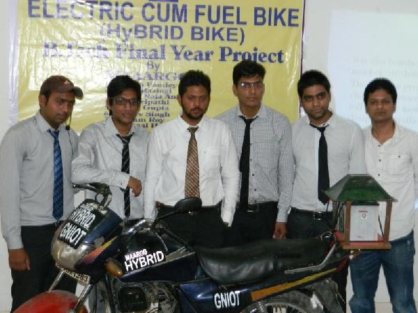The team with their bike