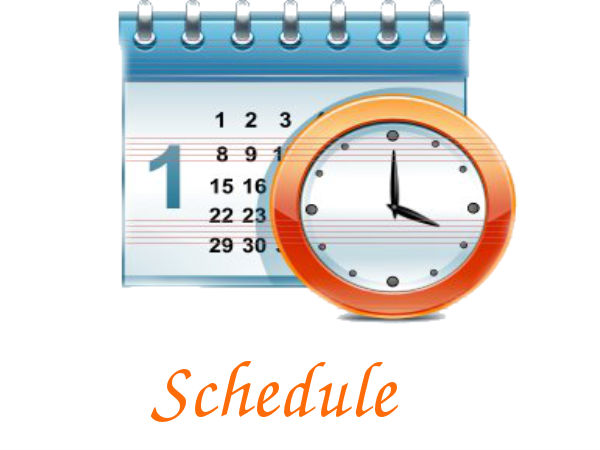 Important dates and timings