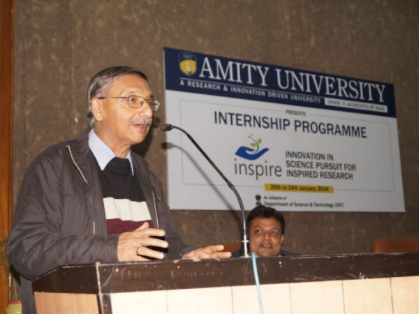 Dr. Alok Bhattacharya – Prof. of Life Sciences - Jawaharlal Nehru University addressing the gathering