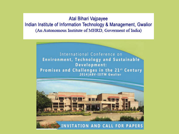 ABV-IIITM, Gwalior's International Conference ABV-IIITM, Gwalior's International Conference