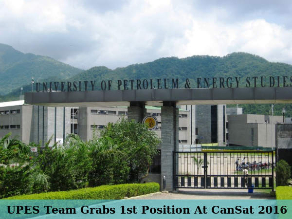 UPES Team Grabs 1st Position At CanSat 2016 UPES Team Grabs 1st Position At CanSat 2016