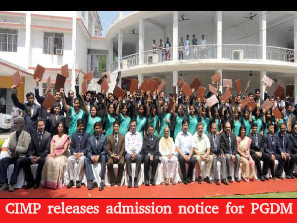 CIMP releases admission notice for PGDM CIMP releases admission notice for PGDM