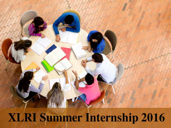 XLRI's Summer Internship 2016 XLRI's Summer Internship 2016