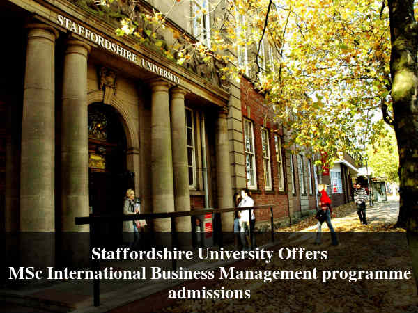 Staffordshire University, UK MSc Admissions Staffordshire University, UK MSc Admissions