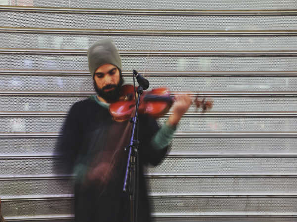 Playing Violin