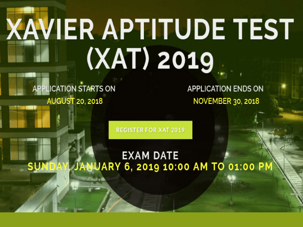 Xavier Aptitude Test (XAT) 2019