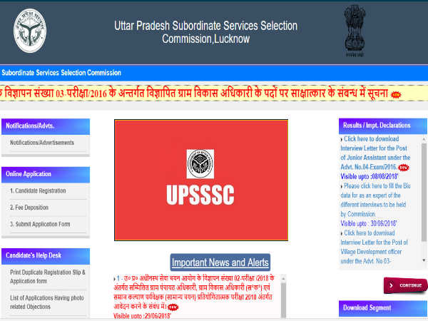 UPSSSC Recruitment 2018 UPSSSC Recruitment 2018