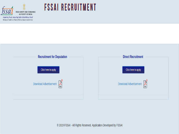 FSSAI Recruitment 2019 For Admin Officer FSSAI Recruitment 2019 For Admin Officer