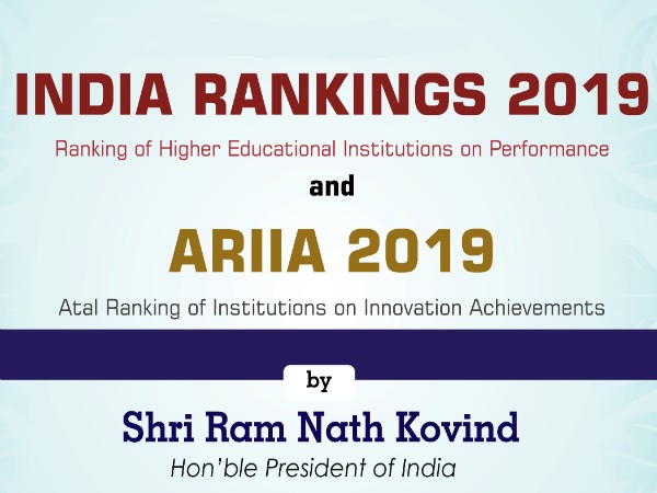 NIRF Rankings 2019 Released NIRF Rankings 2019 Released
