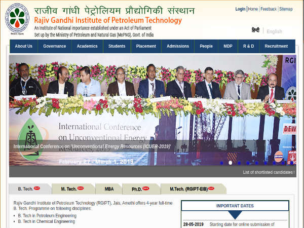 Rajiv Gandhi Institute of Petroleum Technology (RGIPT), Rae Bareli