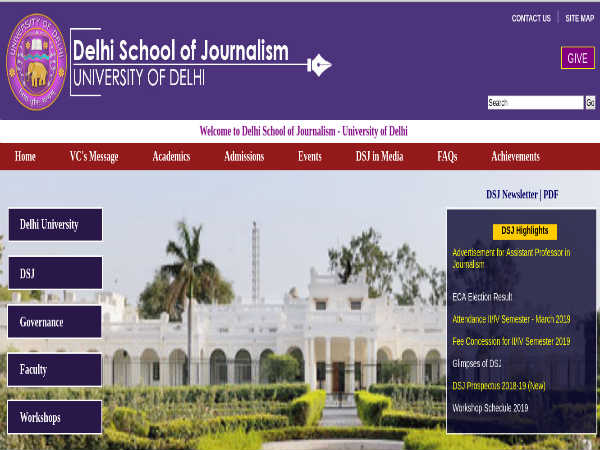 Delhi School Of Journalism Recruitment Delhi School Of Journalism Recruitment
