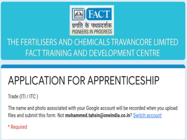 FACT Recruitment 2020: 98 Apprentices FACT Recruitment 2020: 98 Apprentices