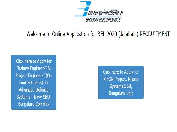 BEL Vacancy 2020: Project, Trainee Engg. BEL Vacancy 2020: Project, Trainee Engg.