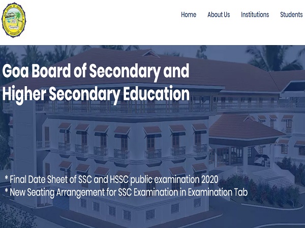 Goa Board SSC Result 2020 Date Goa Board SSC Result 2020 Date