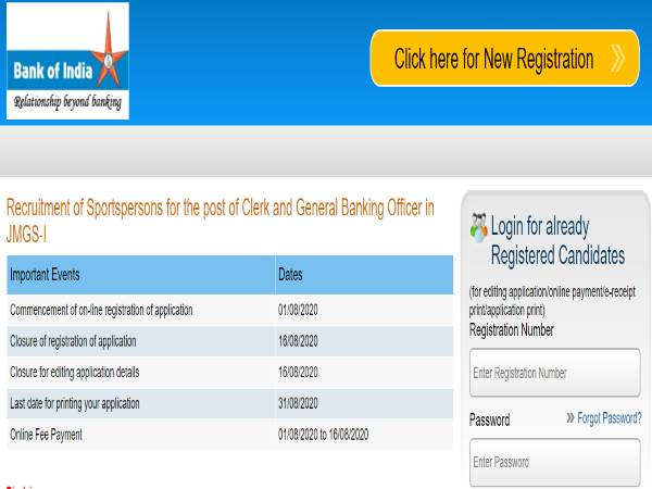 Bank Of India Recruitment: Clerks, GBOs Bank Of India Recruitment: Clerks, GBOs
