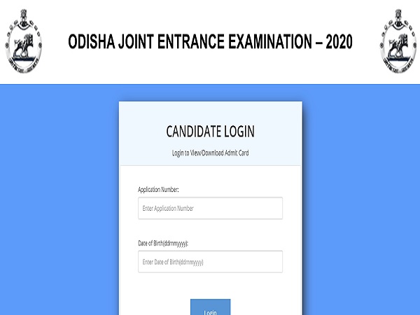 OJEE Admit Card 2020 Released OJEE Admit Card 2020 Released