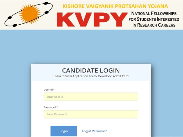 IISc KVPY Admit Card 2021 Released IISc KVPY Admit Card 2021 Released