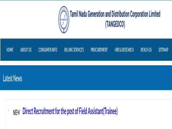 TANGEDCO Recruitment 2021 For 2,900 Field Assistant (Trainee) TNEB Jobs In Tamil Nadu Govt Jobs 2021 - Vimarsana News