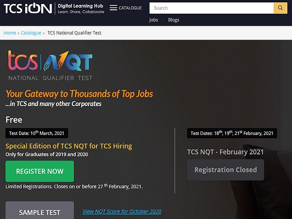 TCS NQT Admit Card 2021 Released TCS NQT Admit Card 2021 Released