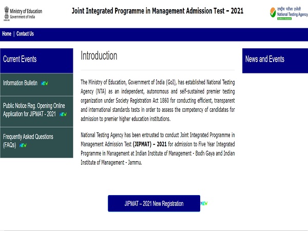 JIPMAT 2021 Registration Begins JIPMAT 2021 Registration Begins