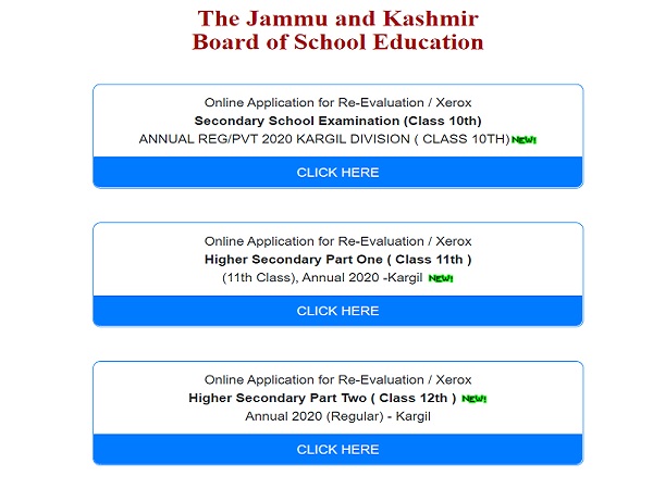JKBOSE Result 2020 For Kargil Division Declared JKBOSE Result 2020 For Kargil Division Declared