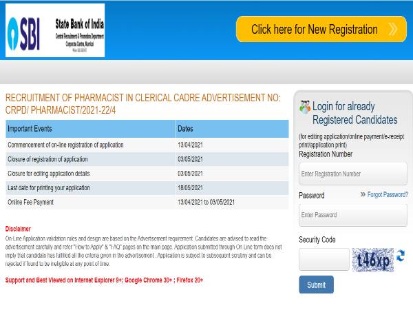 SBI Clerk Recruitment 2021: 67 Pharmacist/Clerical SBI Clerk Recruitment 2021: 67 Pharmacist/Clerical