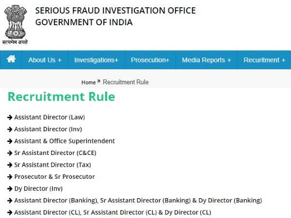 SFIO Recruitment 2021: Consultant And Other Posts SFIO Recruitment 2021: Consultant And Other Posts