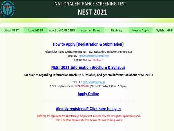 NEST 2021 Postponed Due To COVID-19 NEST 2021 Postponed Due To COVID-19