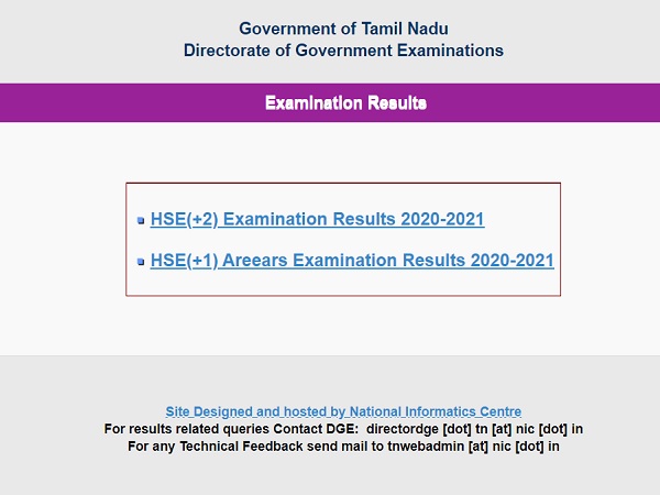 TN 12th Result 2021: Check Tamil Nadu Plus Two Result 2021 ...
