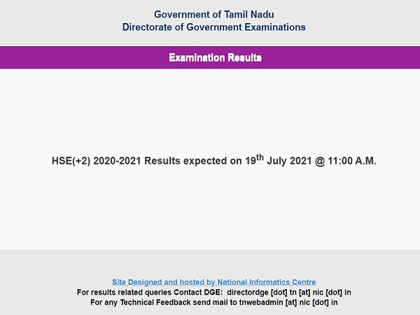 TN HSC Result 2021 Live Updates TN HSC Result 2021 Live Updates