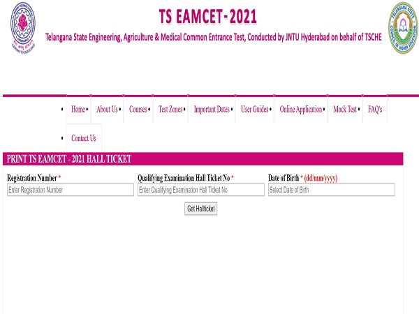 TS EAMCET Hall Ticket 2021 Released TS EAMCET Hall Ticket 2021 Released