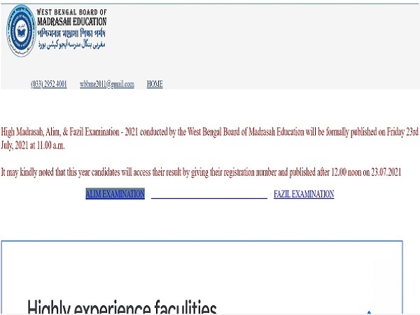 WBBME West Bengal Madrasah Result 2021 WBBME West Bengal Madrasah Result 2021