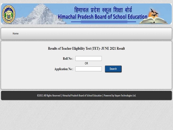 HP TET Result 2021 Declared HP TET Result 2021 Declared