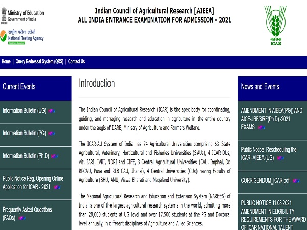 ICAR Admit Card 2021 Download ICAR Admit Card 2021 Download
