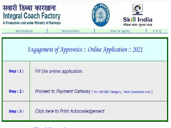 Integral Coach Factory Recruitment 2021: 792 Jobs Integral Coach Factory Recruitment 2021: 792 Jobs