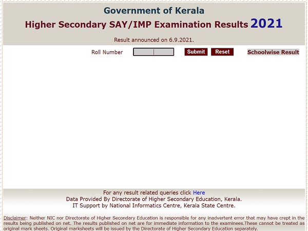 Kerala Plus Two SAY Result 2021 Declared Kerala Plus Two SAY Result 2021 Declared