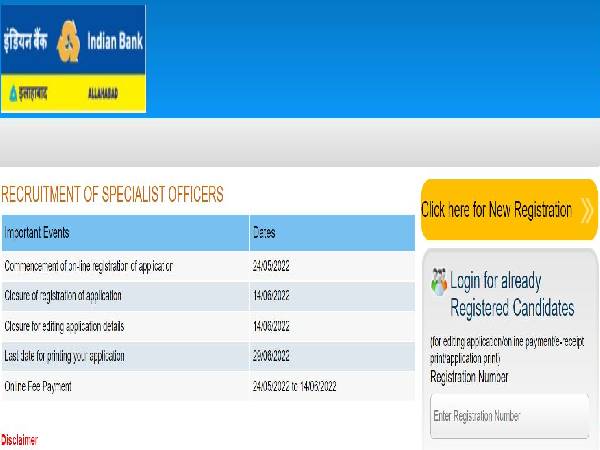 Indian SO Bank Recruitment 2022: Specialist OFCs Indian SO Bank Recruitment 2022: Specialist OFCs